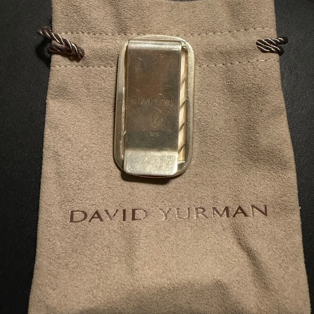 Authentic Silver David Yurman Money Clip (pre owned)